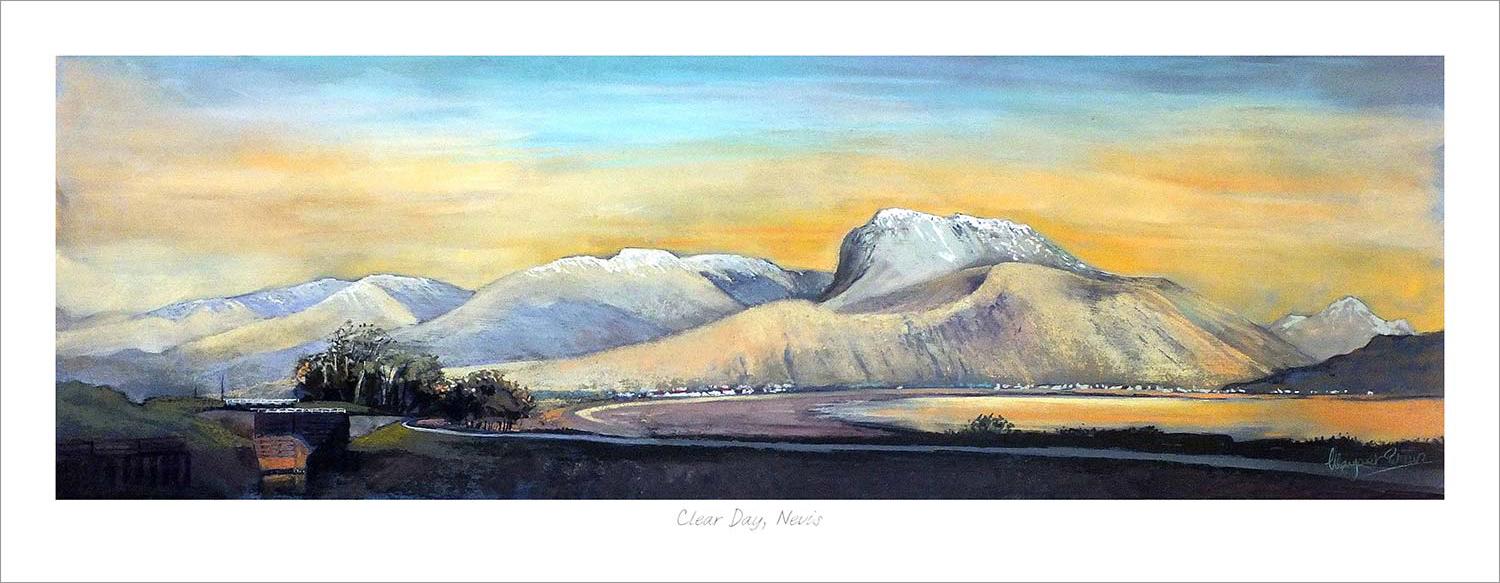 Clear Day, Nevis Art Print from an original painting by artist Margaret Evans