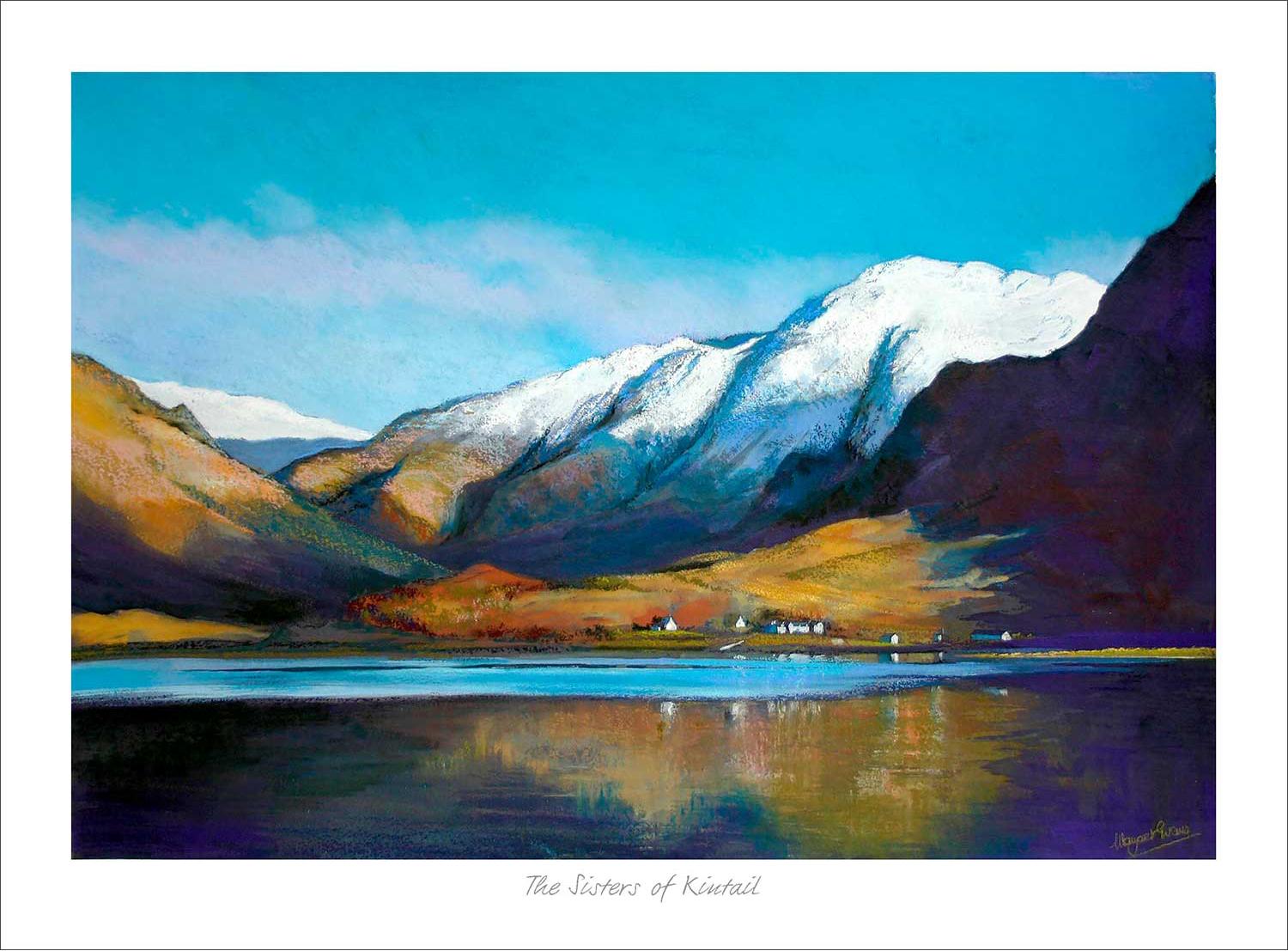The Sisters of Kintail Art Print from an original painting by artist Margaret Evans