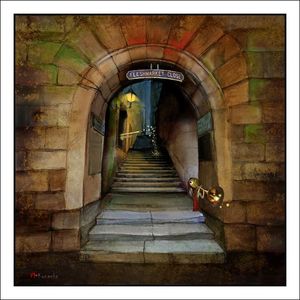 Way to the Castle Art Print from an original painting by artist Matylda Konecka