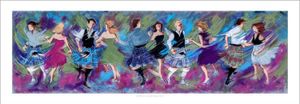 Sporrans and Dancing Shoes Art Print from an original painting by artist Janet McCrorie