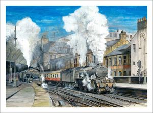 A3 at St Enoch, Glasgow Art Print from an original painted by artist Rod Harrison