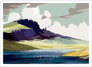 The Storr, The Isle of Skye Art Print from an original illustration by artist Peter McDermott