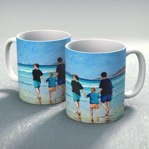 The Brothers Mug from an original painting by artist Robert Kelsey