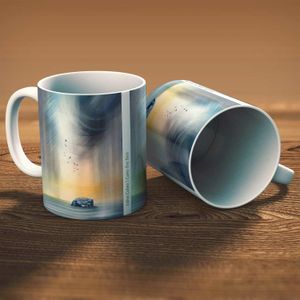 Canty Bay Bass (Vertical) Mug from an original painting by artist Esther Cohen