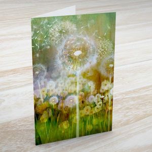 Dandelion Greeting Card from an original painting by artist Lee Scammacca