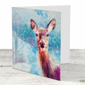 Wee Deer Greeting Card from an original painting by artist Lee Scammacca