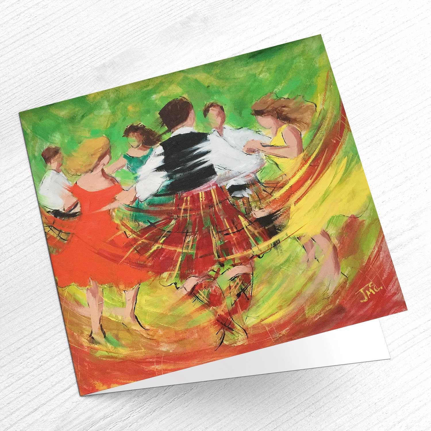 Jig St. Clements Greeting Card from an original painting by artist Janet McCrorie