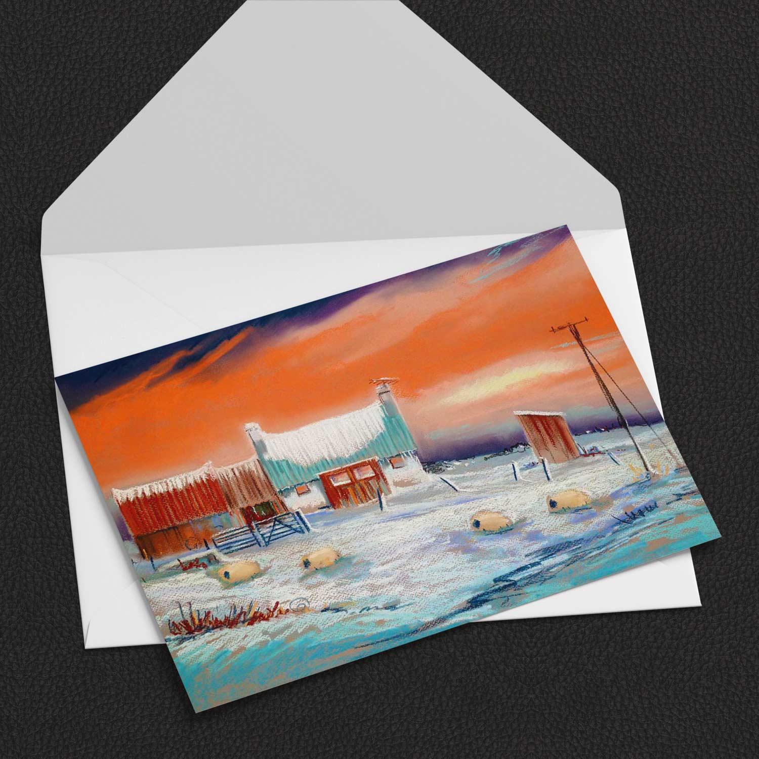 Deep Mid Winter Greeting Card from an original painting by artist Ann Vastano