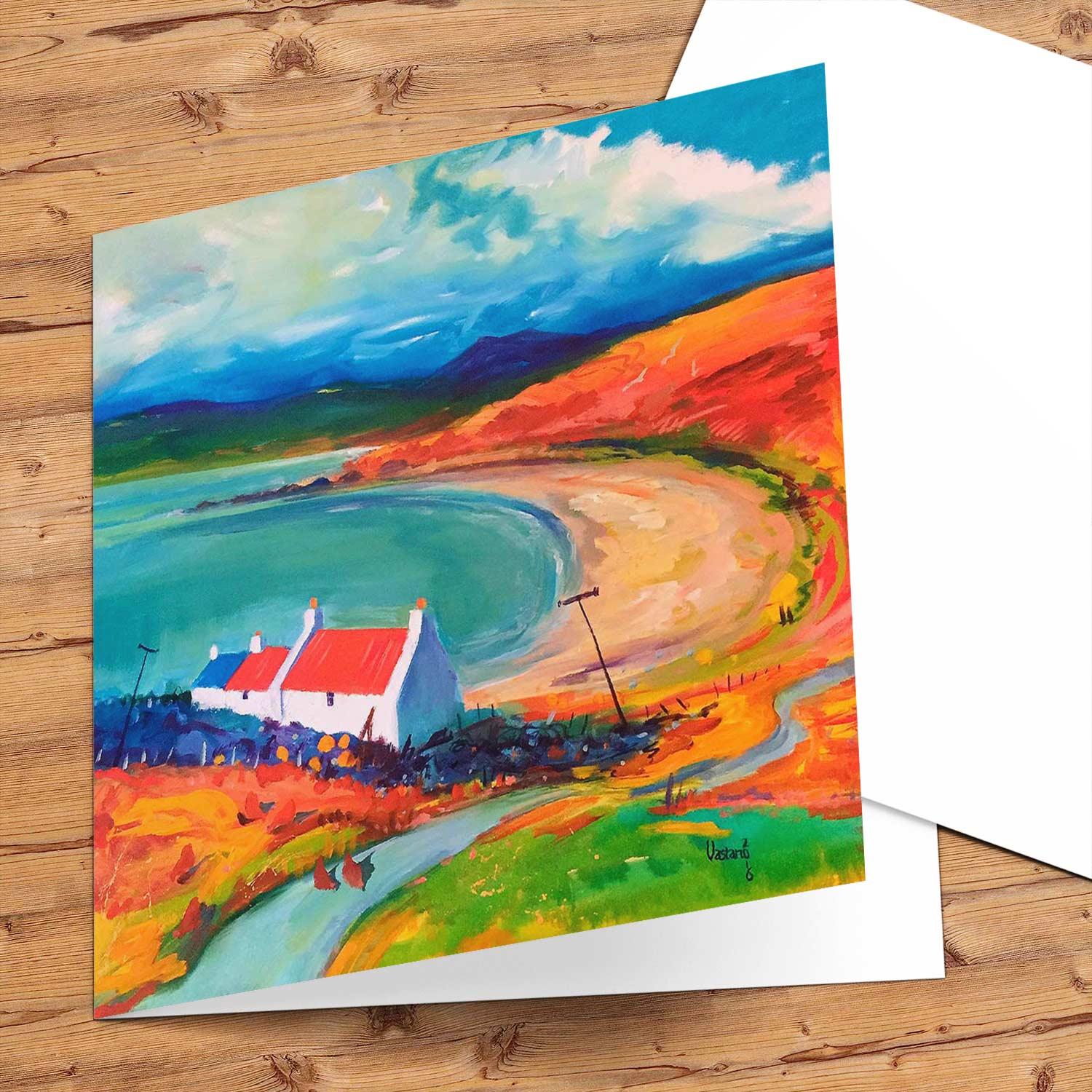 West Coast View Greeting Card from an original painting by artist Ann Vastano