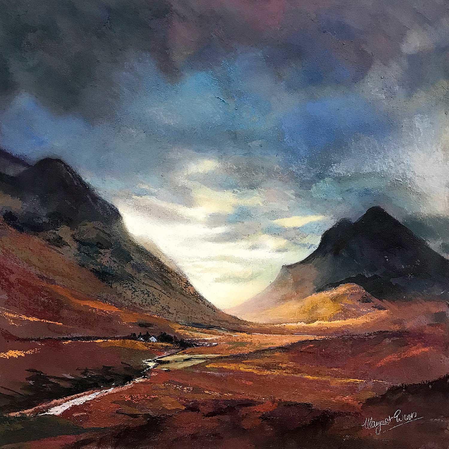 Distant Glow, Glencoe  by Margaret Evans