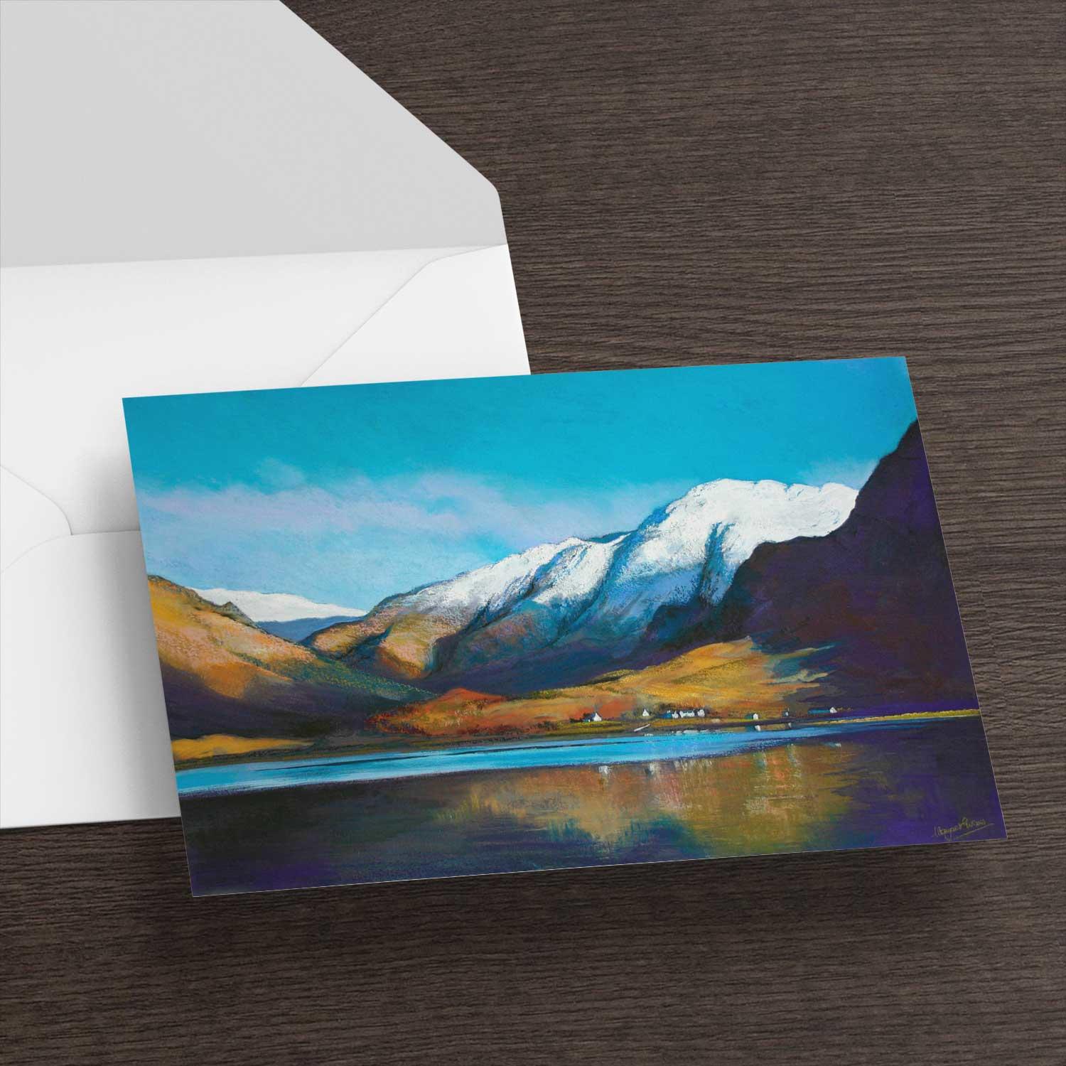 Sisters at Kintail  Greeting Card from an original painting by artist Margaret Evans