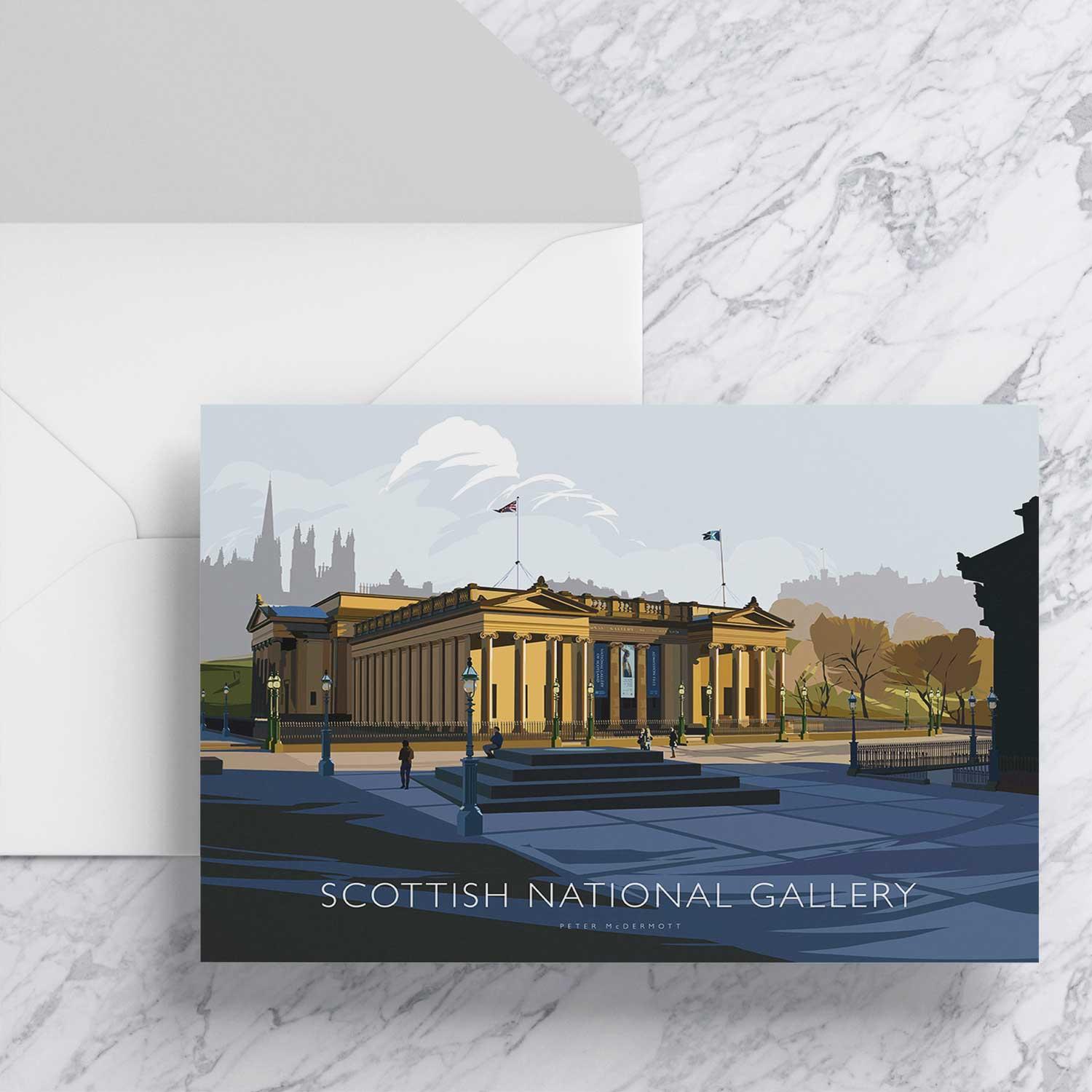 Scottish National Gallery Greeting Card from an original painting by artist Peter McDermott