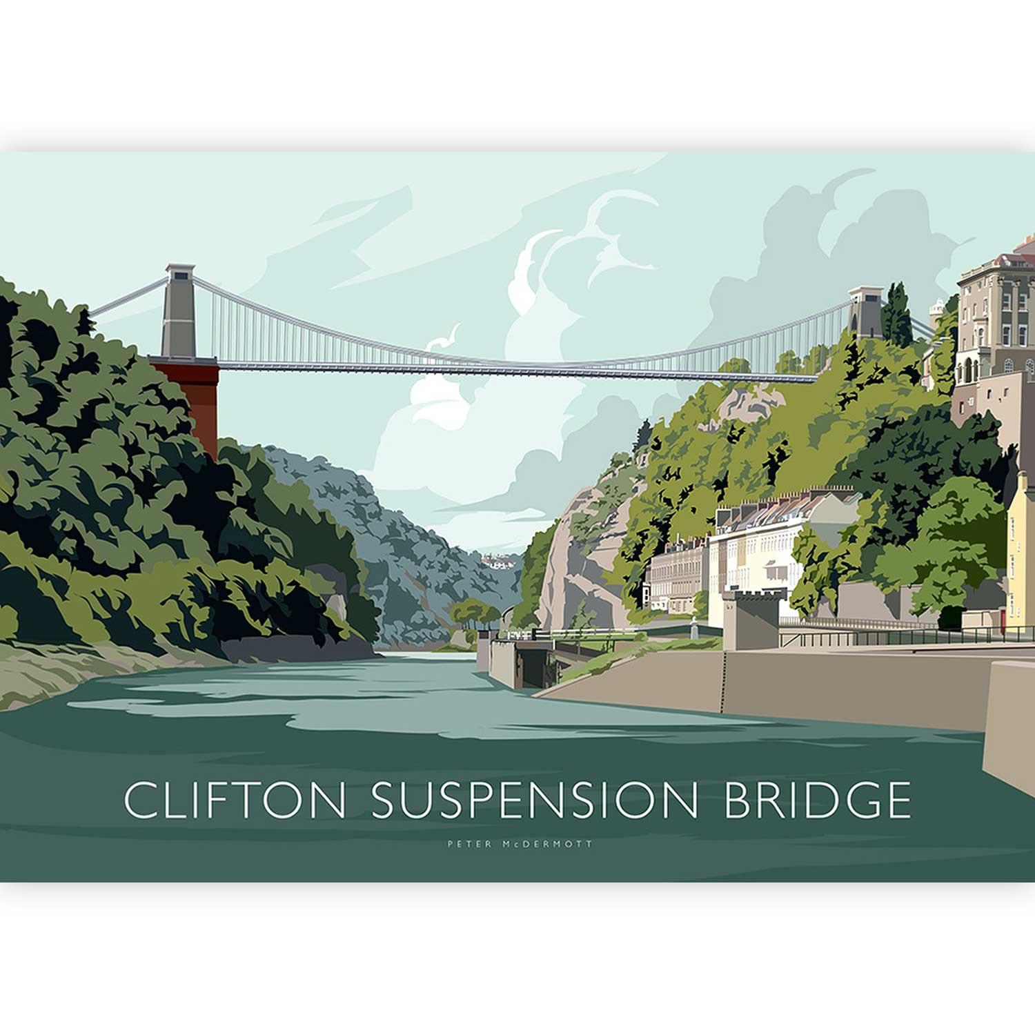 Clifton Suspension Bridge (Green) by Peter McDermott