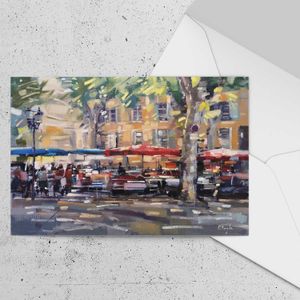 Summer Light, Provence  Greeting Card from an original painting by artist Peter Foyle