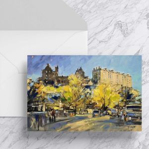Castle Terrace, Edinburgh Greeting Card from an original painting by artist Peter Foyle