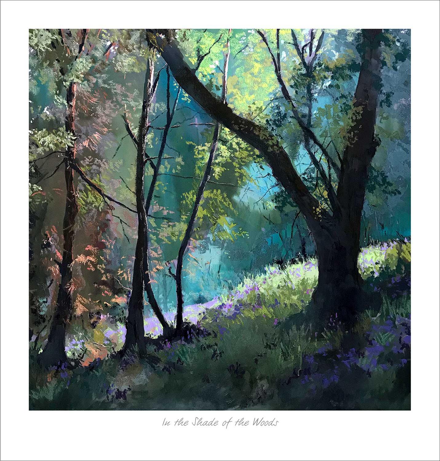 In the Shade of the Woods Art Print from an original painting by artist Margaret Evans
