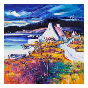 On the way to Ardmair Art Print from an original painting by artist Jean Feeney