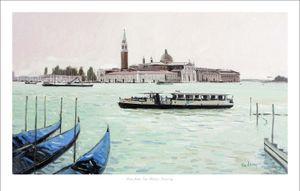 View from San Marco, Evening Art Print from an original painting by artist Robert Kelsey