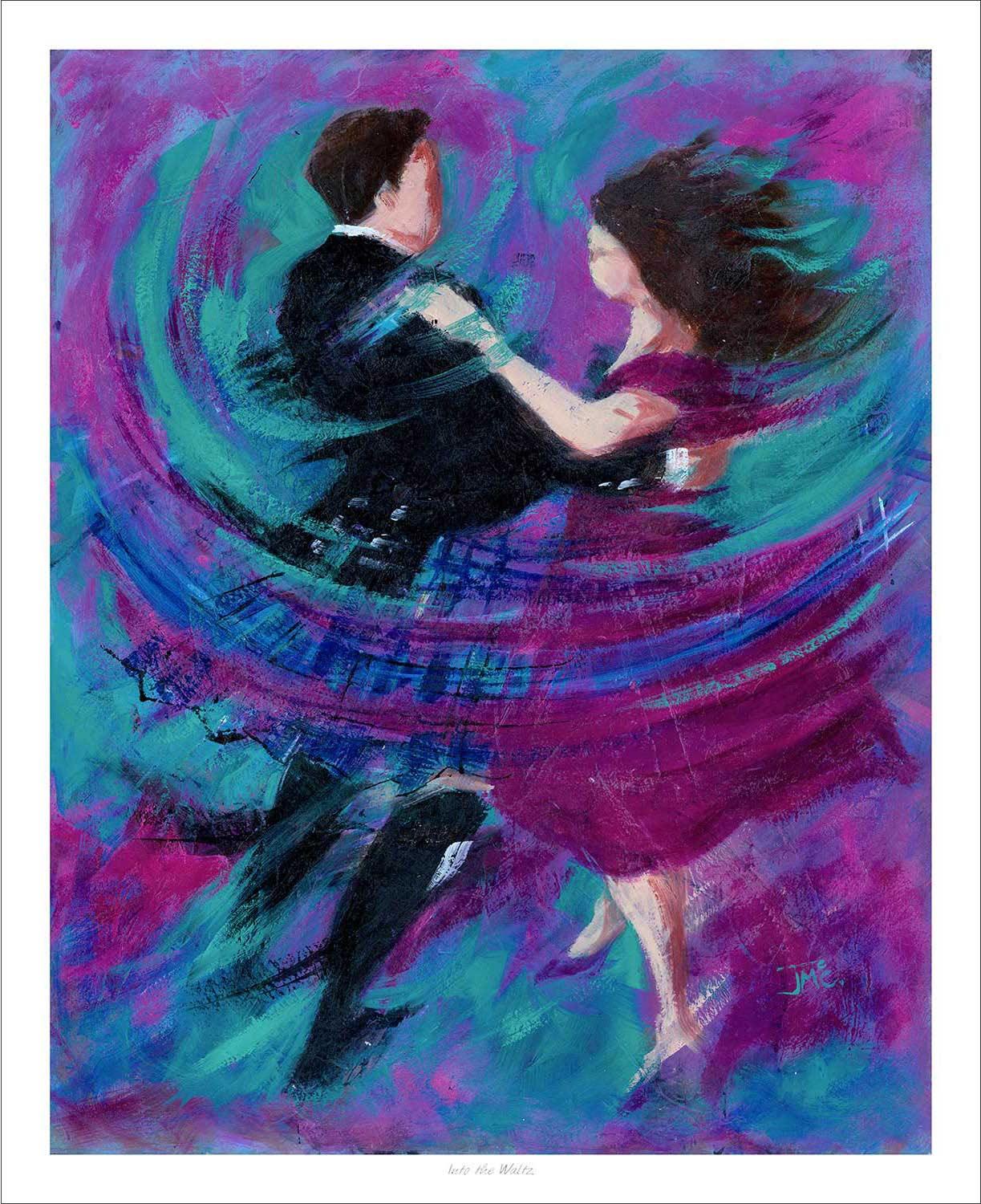 Into the Waltz Art Print from an original painting by artist Janet McCrorie