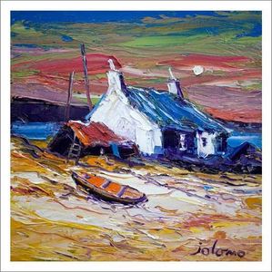 Storm Coming in East Harris Art Print from an original painting by artist John Lowrie Morrison (Jolomo)