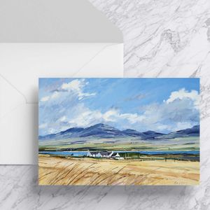 Jura from Islay Greeting Card from an original painting by artist Robert Kelsey