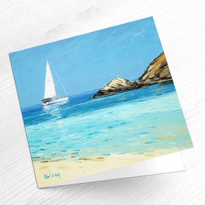 Passing By Greeting Card from an original painting by artist Robert Kelsey