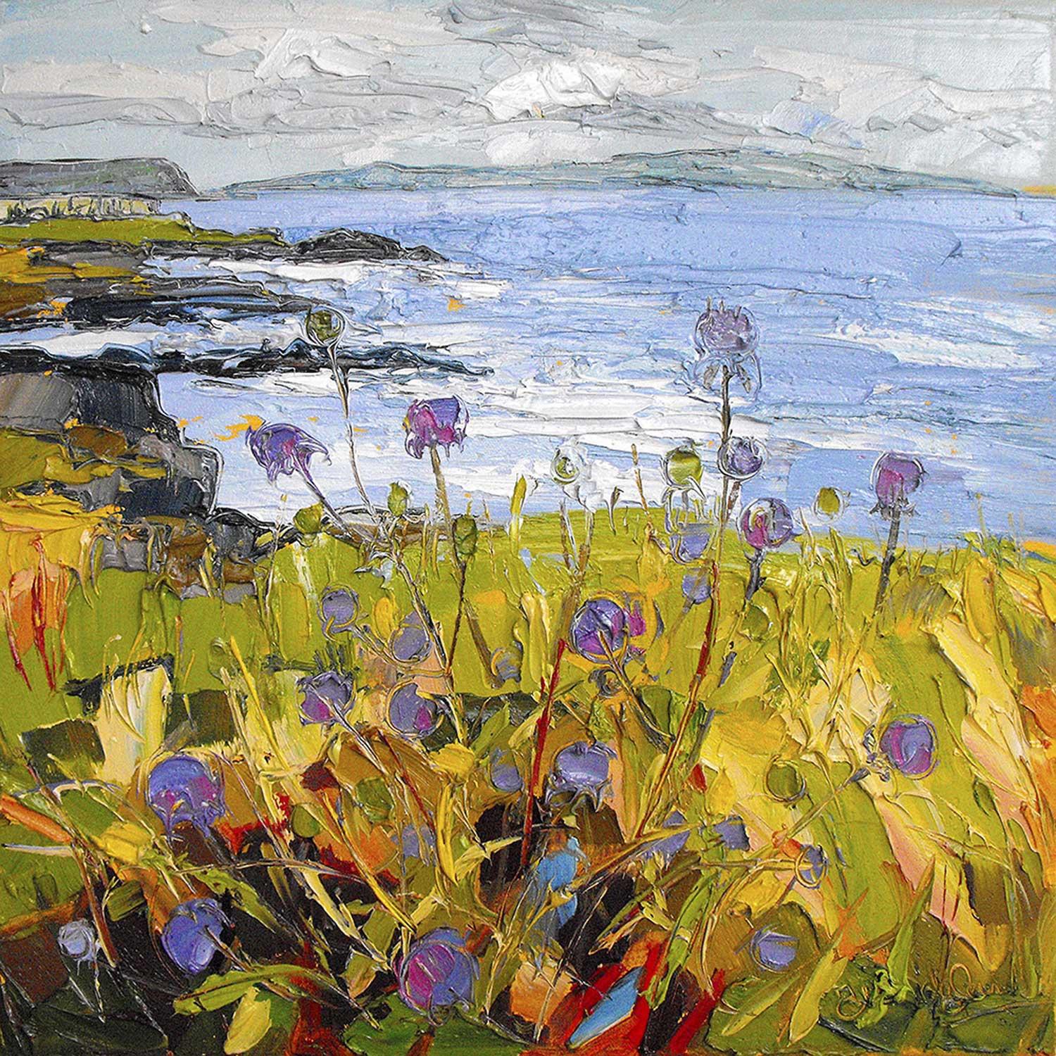 Wildflowers, Antrim Coast by Judith I Bridgland