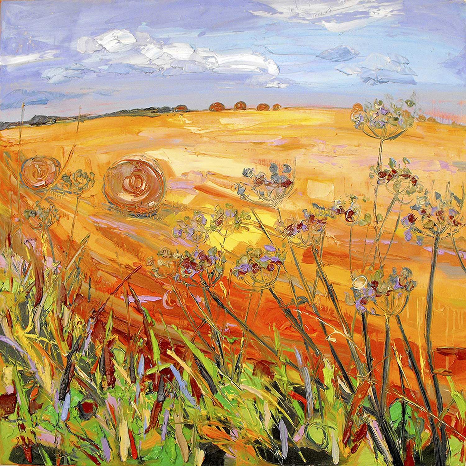 Harvest, Gower Peninsula by Judith I Bridgland