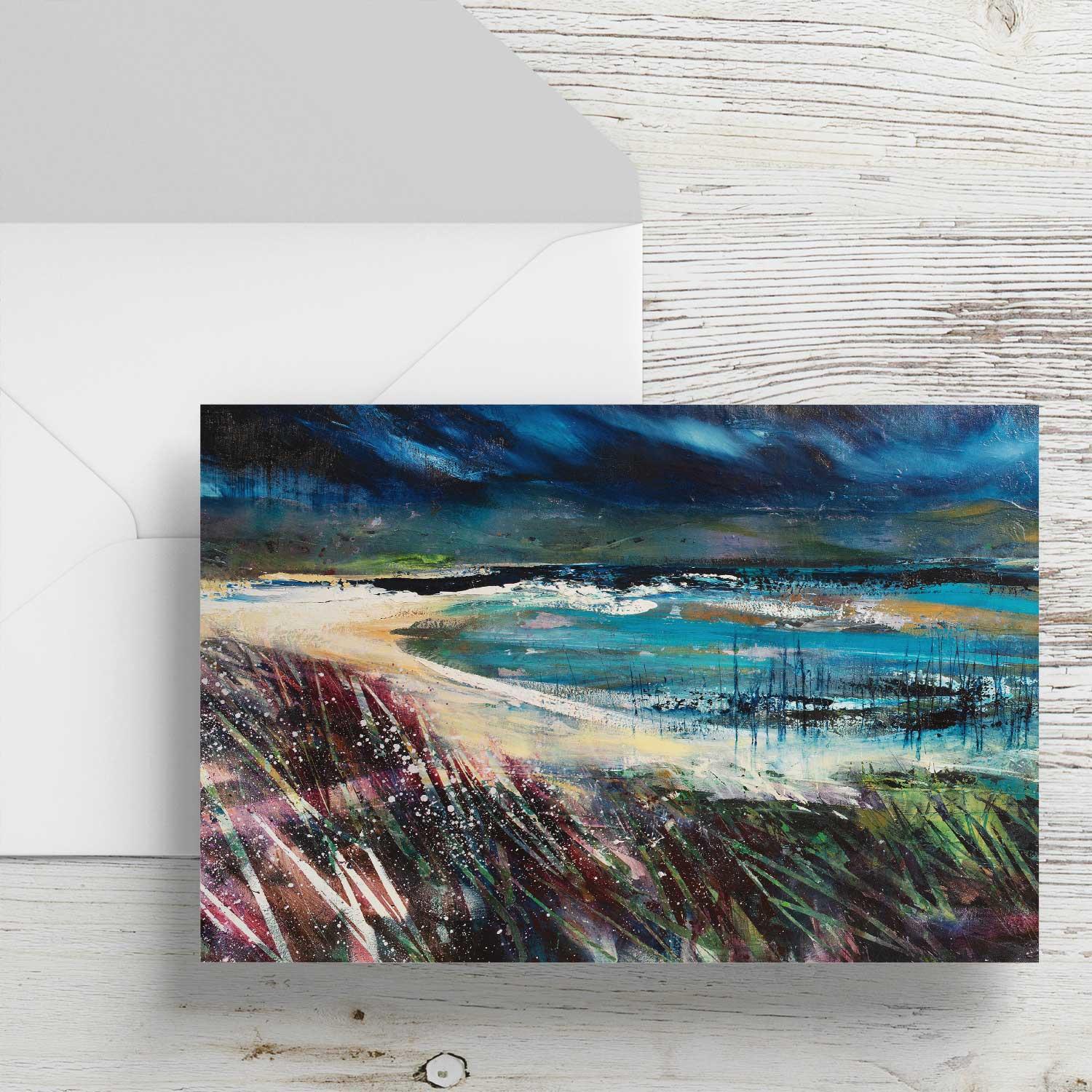 Sea Breeze Greeting Card from an original painting by artist Fiona Matheson