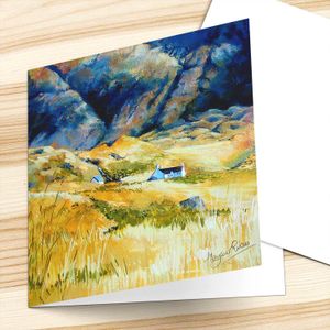 Glen More, Mull Greeting Card from an original painting by artist Margaret Evans