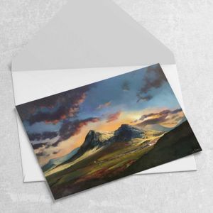 Stairway to Heaven, Glencoe  Greeting Card from an original painting by artist Margaret Evans