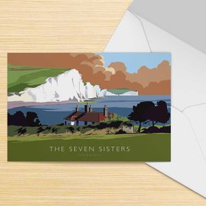 The Seven Sisters Greeting Card from an original painting by artist Peter McDermott