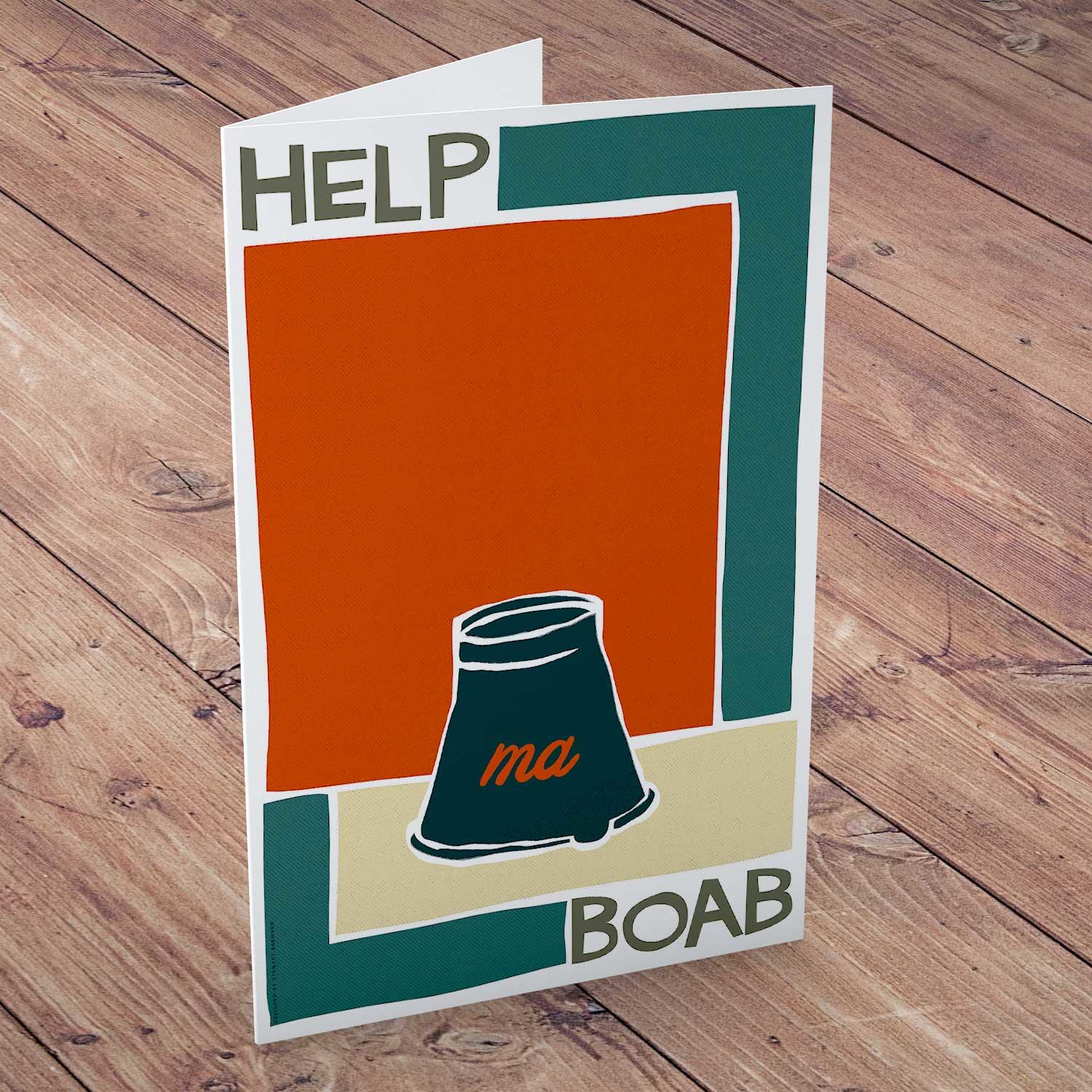 Help Ma Boab Greeting Card from an original painting by artist Stewart Bremner