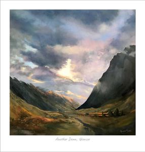 Another Dawn, Glencoe Art Print from an original painting by artist Margaret Evans