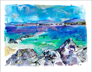 Spring, Iona Art Print from an original painted by artist Clare Arbuthnott