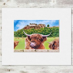 Stirling Castle Mounted Card from an original painting by artist Scott McGregor