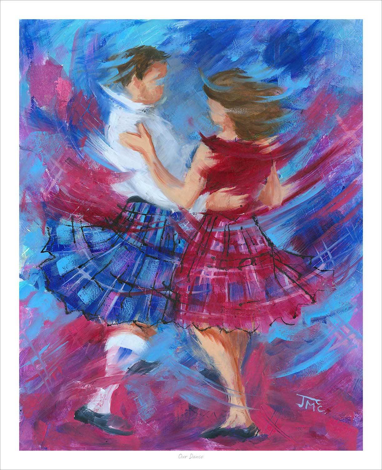 Our Dance Art Print from an original painting by artist Janet McCrorie