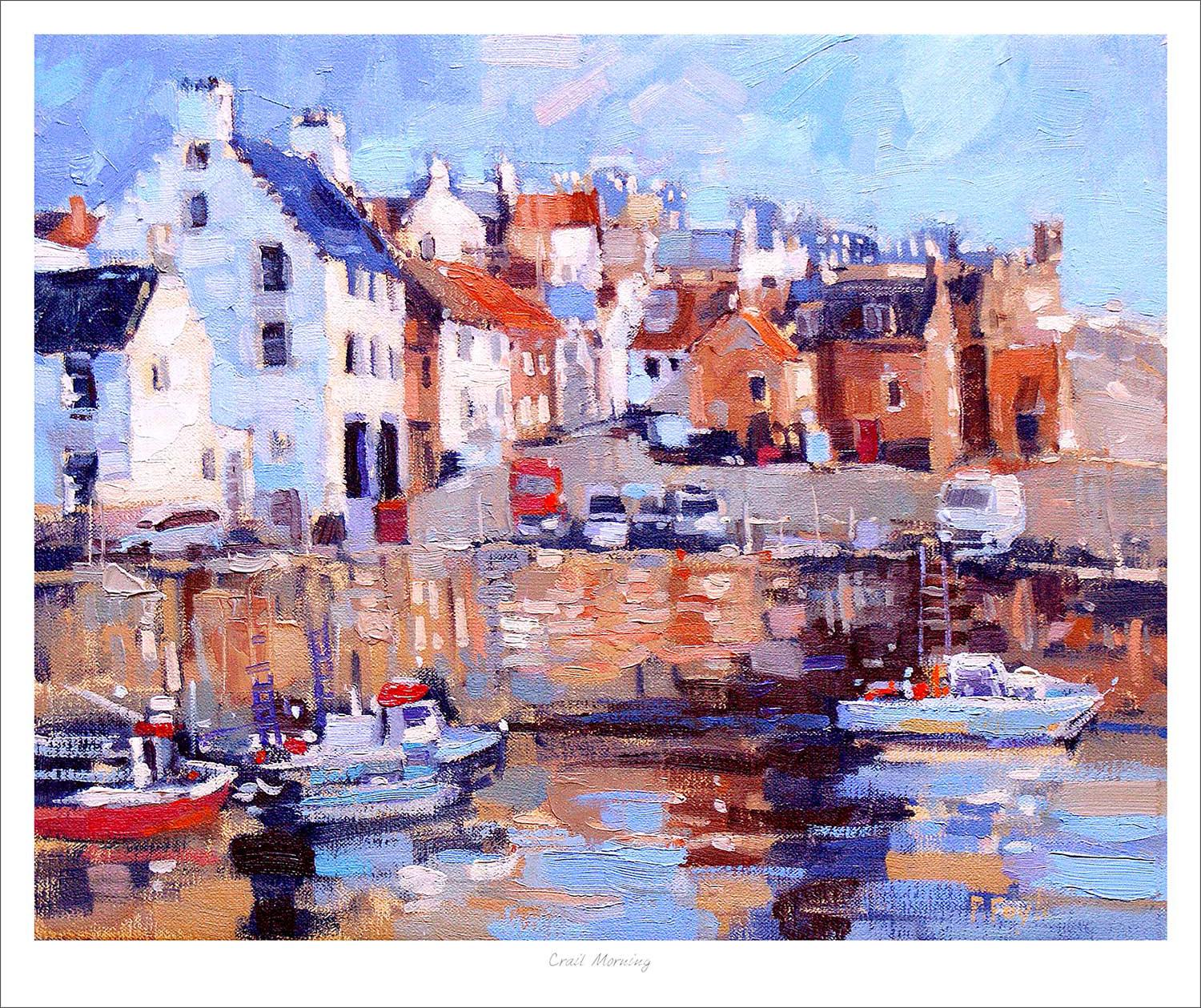 Crail Morning Art Print from an original painting by artist Peter Foyle