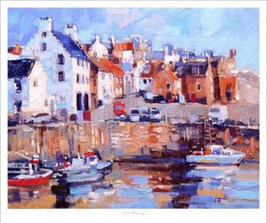 Crail Morning Art Print from an original painting by artist Peter Foyle
