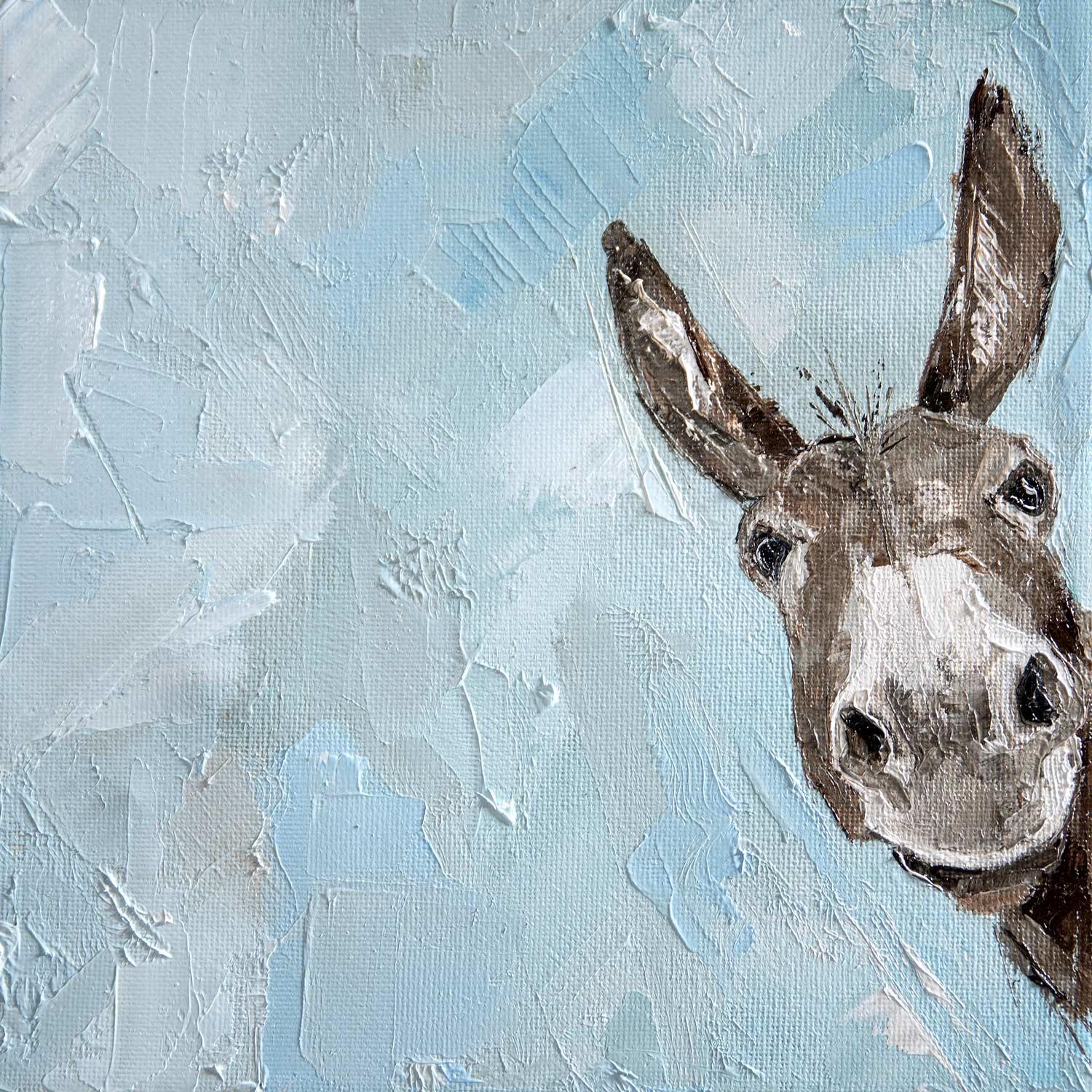 Curious Donkey by artist Charlotte Strawbridge
