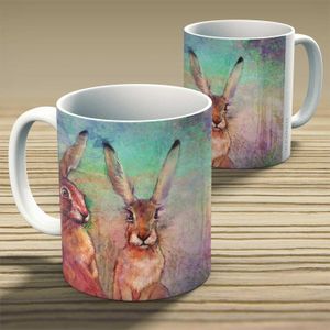 Hares, Ceramic Mug