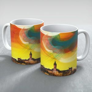 Glasgow University Mug from an original painting by artist Esther Cohen