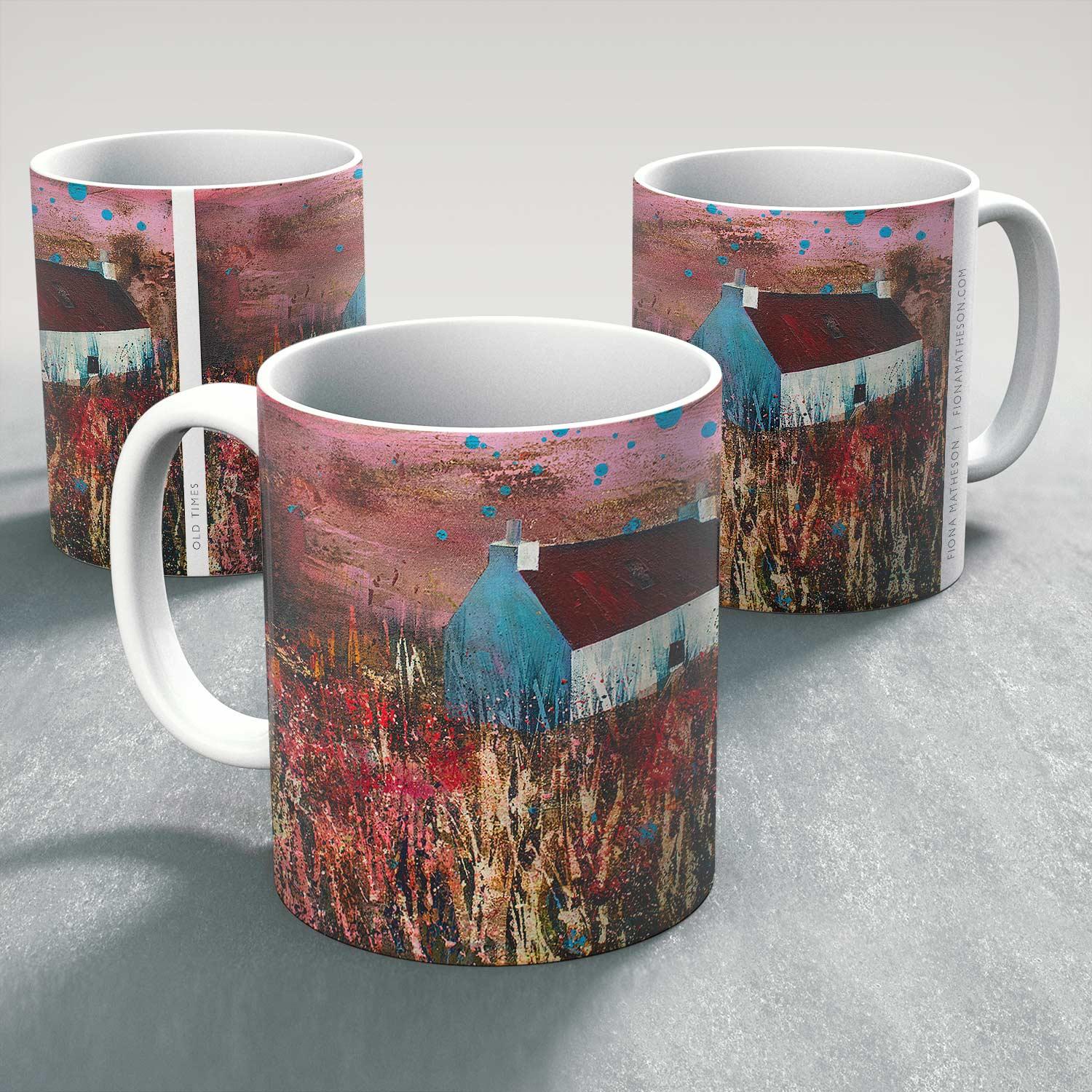 Old Times Mug from an original painting by artist Fiona Matheson