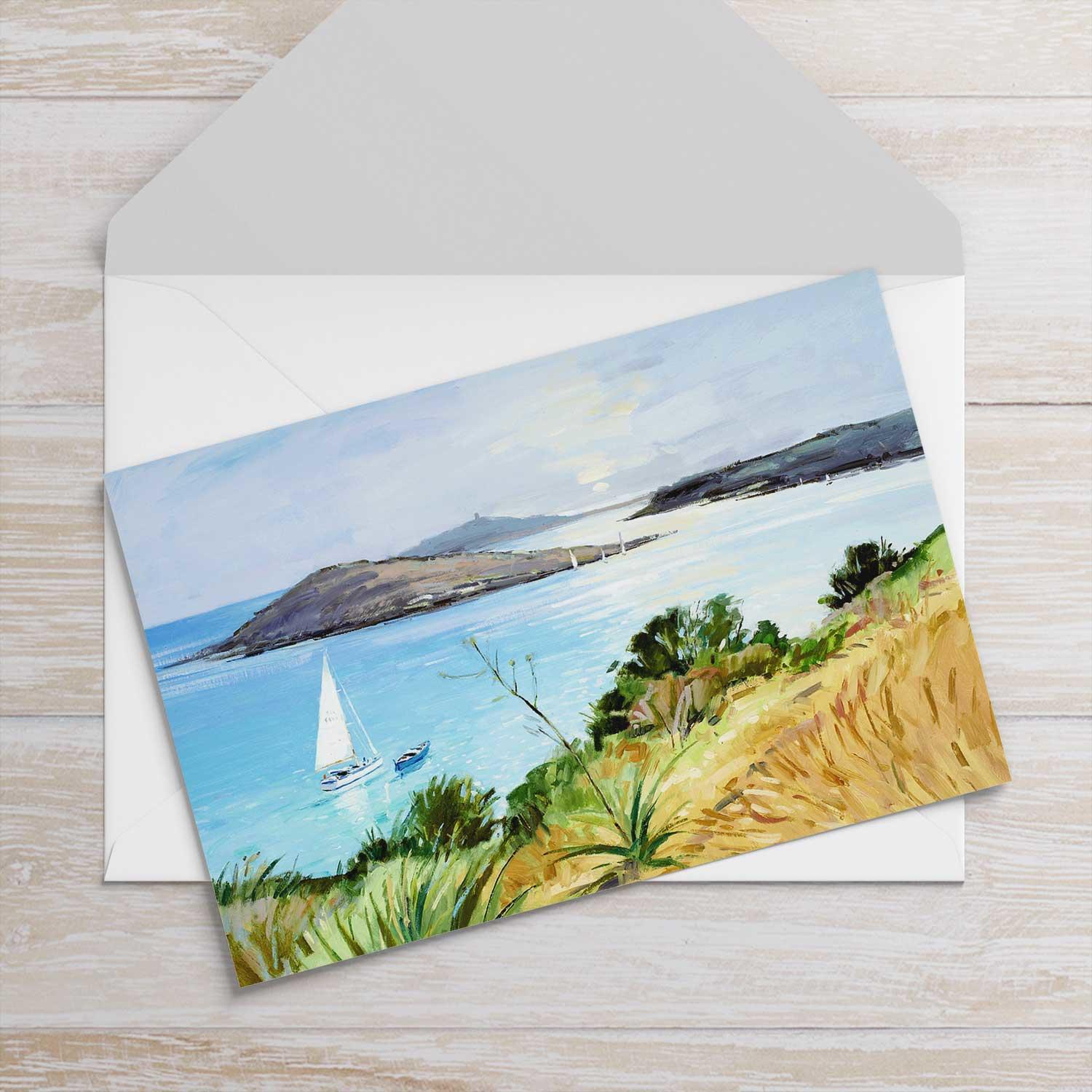Ready to Sail Greeting Card from an original painting by artist Robert Kelsey