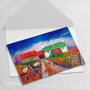 Cottage of the Shepherdess Greeting Card from an original painting by artist Ann Vastano