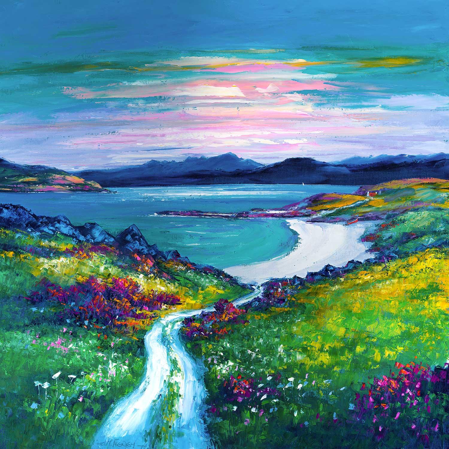 Lone Sail at Dawn, Isle of Skye by Jean Feeney