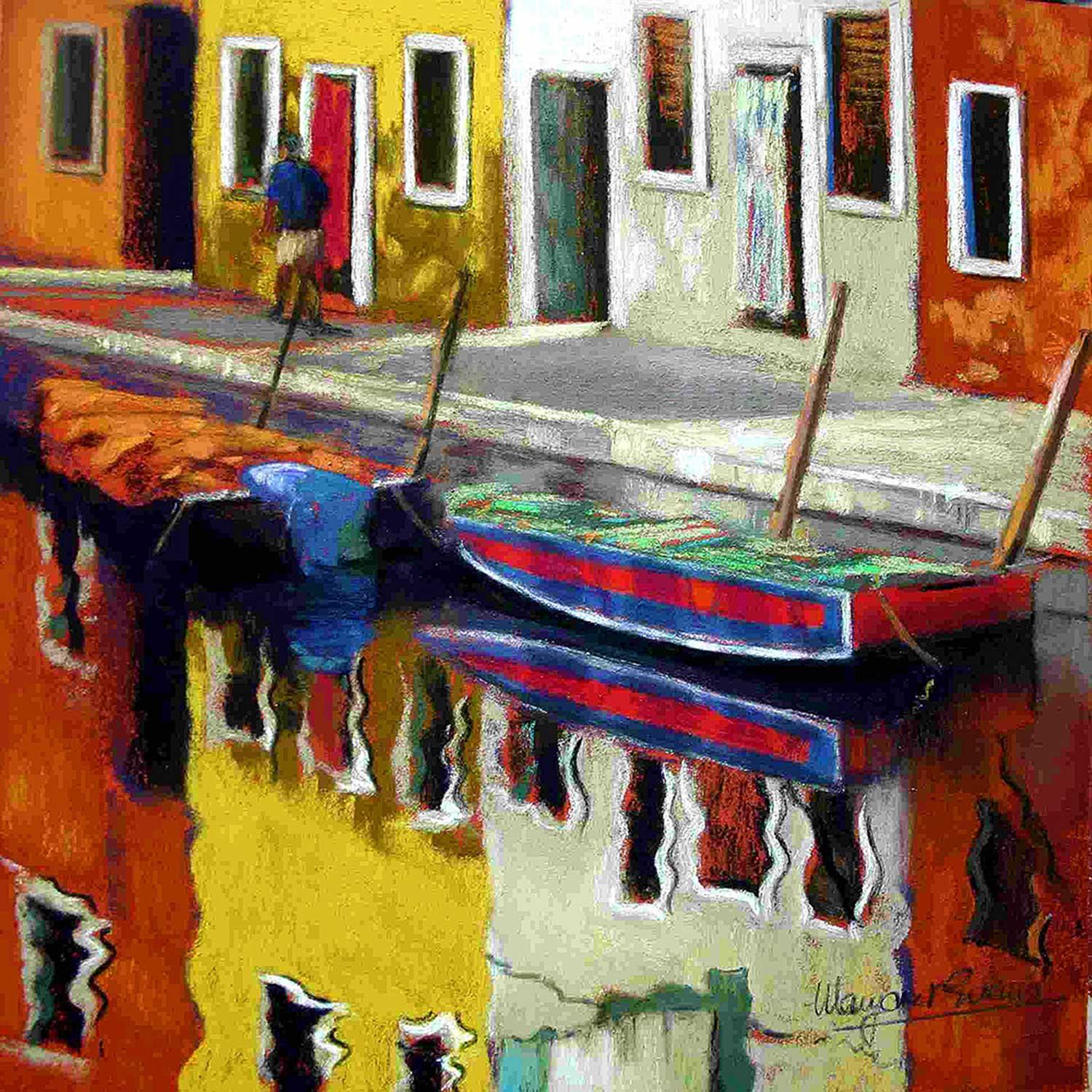 Yellow House, Burano by Margaret Evans