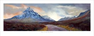 Track to the Buachaille Art Print from an original painting by artist Margaret Evans