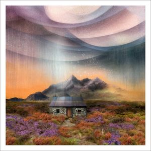 Cuillins Bothy Art Print from an original painting by artist Esther Cohen