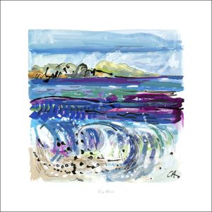 Big Wave Art Print from an original painted by artist Clare Arbuthnott